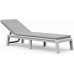 KETER MALLORCA Sonnenliege inkl. Auflage, 187,5 x 58 x 29 cm, weiß/grau 17213628