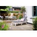KETER MALLORCA Sonnenliege inkl. Auflage, 187,5 x 58 x 29 cm, weiß/grau 17213628