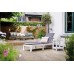 KETER MALLORCA Sonnenliege inkl. Auflage, 187,5 x 58 x 29 cm, weiß/grau 17213628