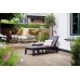 KETER MALLORCA Sonnenliege inkl. Auflage, 187,5 x 58 x 29 cm, grafit/grau 17213628