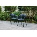 KETER NOA DUO Gartenstuhl (2 Stück), Metallbeine, graphit 17213493