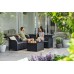 KETER ROSALIE 6 SEATER Ecksofa-Set, graphit/grau 17210762