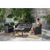 KETER ROSALIE 5 SEATER Lounge-Set 4-tlg., graphit/grau 17210742