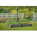 KETER VISTA MODULAR DUO Hochbeet, 121,5 x 121,5 x 27 cm (2x), grau 17210708