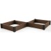 KETER VISTA MODULAR DUO Hochbeet, 121,5 x 121,5 x 27 cm (2x), braun 17210708