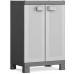 KIS LOGICO NIEDRIG Kunststoffschrank 65x45x97cm grau/schwarz