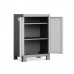 KIS LOGICO NIEDRIG Kunststoffschrank 65x45x97cm grau/schwarz