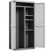 KIS LOGICO XL UTILITY Kunststoffschrank 89x54x182cm grau/schwarz 9690000