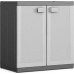 KIS LOGICO XL NIEDRIG Kunststoffschrank 89x54x93cm grau/schwarz 9695000