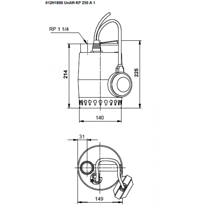 Насос grundfos unilift kp 250 Насос grundfos unilift kp 250