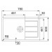 Franke SET T57 Tectonit Spüle SID 611-78 / 45 BB weiß + Armatur FP 9400 weiß