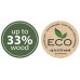 Prosperplast URBI SQUARE ECO Blumentopf 40cm, anthrazit DURS400W-S433