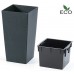 Prosperplast URBI SQUARE ECO Blumentopf 40cm, anthrazit DURS400W-S433