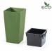 Prosperplast URBI SQUARE ECO Blumentopf 40cm, grün DURS400W-2262U