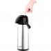 LAMART Thermosflasche mit Edelstahlpumpe 1l PIST LT4036