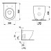 Laufen Pro Stand-Tiefspül-WC, wandbündig L: 53 B: 36 cm weiß H8229527570001