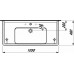 LAUFEN PRO A Waschtisch 105x48, 1 Hahnloch 8.1395.8.400.104.1