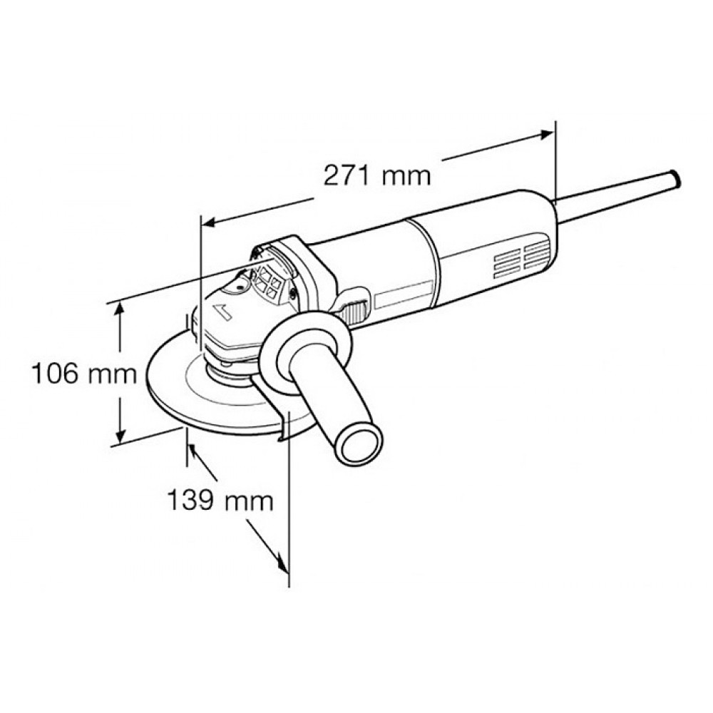 Makita 9558HNRGZ Winkelschleifer 125 Mm - Leistungsstarker 840W Schleifer Für Anspruchsvolle Arbeiten