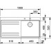 Franke Mythos MTX 611/2 Einbauspüle Edelstahl links 101.0067.182