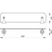 FERRO ANTICA Ablage 600mm, Bronze AAI13BR