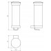 NOVASERVIS METALIA 9 Kosmetisch-Tamponspender, glas/chrom 0972,0