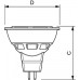 Philips LED-Lampe CoreProLEDspotLV ND 8.2-50W 840 MR16 36D [Energieklasse A+]