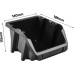 Prosperplast BINEER SHORT Aufbewaghrungsbox 187x158x114mm, schwarz KBIS20-S411
