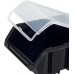 Kistenberg TRUCK PLUS Stapelbox mit Deckel Box Sortierbox, 23x16x12cm, schwarz KTR23F