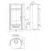 ABX POLAR 4654-6-II Holz-Kaminofen, schwarzes Blech+Sandstein 4654-6PC