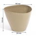PROSPERPLAST Blumentopf Dreieck Serie COUBI 35 l creme glänzdend DTG480