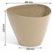 Blumentopf Dreieck Serie COUBI 95 l weiß glänzdend DTG700