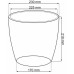 PROSPERPLAST COUBI Blumentopf 23 cm, gelb DUO230-Y200
