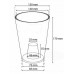 PROSPERPLAST COUBI Orchideentopf 1,3 l grün DUS130P