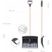 PROSPERPLAST PRACTIC ECO Schneeschieber 1135mm, Schwarz ILT37