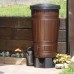 Prosperplast WOODCAN Regenwassertonne Wassertank 265l, braun IDWO265-R222