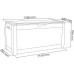 Kissenbox Auflagenbox Gartenbox Kunststoff mit Rollen Anthrazit 117x47x60cm 290l