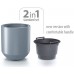 Prosperplast HEOS Blumentopf 39cm, grau DPHEW400-443U