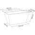 Prosperplast TUBUS CASE BETON Effect Blumenkasten 40x21,6x20cm, terracotta DTUC400E