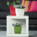 Prosperplast COUBI SQUARE P Blumentopf viereckig mit Untersetzer 15 cm, graphit DUKP155