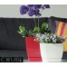 Prosperplast COUBI SQUARE Blumentopf viereckig mit Untersetzer 13,5 cm, olivengrün DUKP135