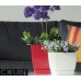 Prosperplast COUBI SQUARE P Blumentopf viereckig mit Untersetzer 15 cm, graphit DUKP155