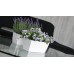 Prosperplast COUBI Blumenkasten mit Untersetzer 24x12x11cm weiß DUPP240-S449