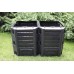 Prosperplast MODULE COMPOGREEN Gartenkomposter 800l, Schwarz IKSM800C