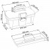 Prosperplast GREENBOX Werkzeugkoffer aus Kunststoff transparent, 300 x 167 x 150 mm N12G