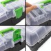 Prosperplast GREENBOX Werkzeugkoffer aus Kunststoff transparent, 398 x 200 x 186 mm N15G