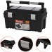 PROSPERPLAST PRACTIC Werkzeugkoffer aus Kunststoff shwarz, 550 x 267 x 277 mm N22AFI