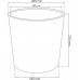 Prosperplast RATO ROUND Blumentopf 30cm, 15l, weiß DRTUS300L-S449