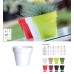 Prosperplast CUBE SHINE Blumentopf 11x9,7cm Olivengrun glänzend DCUB110S-370U