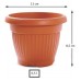 PROSPERPLAST TERRA Blumentopf rund 0,5 l wieß DCE11