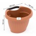 Prosperplast TERRA Blumentopf zum Aufhängen, Regenrohr, 15,8cm, 2 l terracotta DTRY20